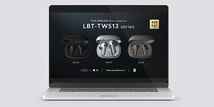 エレコム株式会社 「LBT-TWS13シリーズ」動画 カット画像