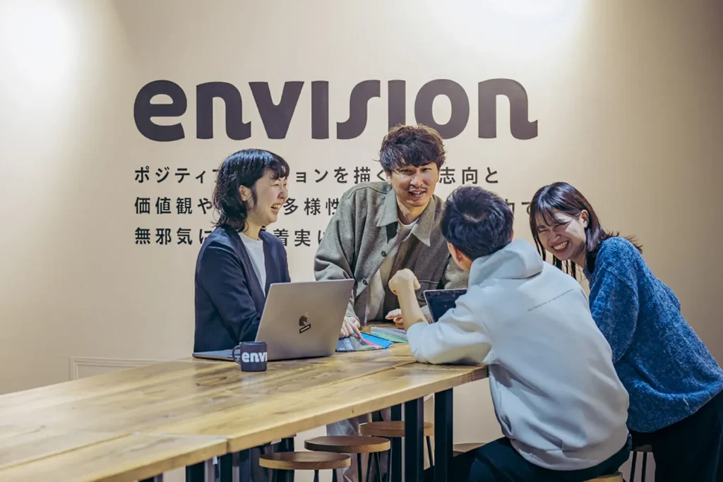 社内のコミュニケーションが活性化している様子