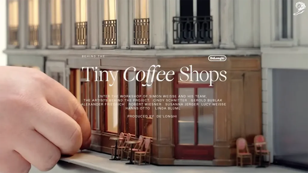 今年のIndustry Craft部門でグランプリを獲得したイタリアの家電ブランド デロンギ（De'Longhi）の「Tiny Coffee Shops」